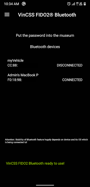 VinCSS FIDO2 Screenshot 2