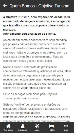 Objetiva Turismo Screenshot 1