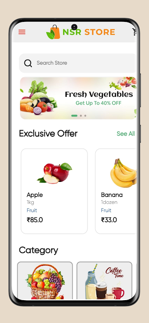 NSR Store: Grocery App Screenshot 1