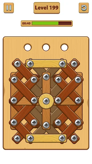 Nuts Bolts ASMR - Wood Nuts Screenshot 1