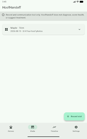 HoofHandoff Screenshot 2