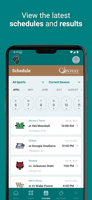 Coastal Carolina Chanticleers Screenshot 1