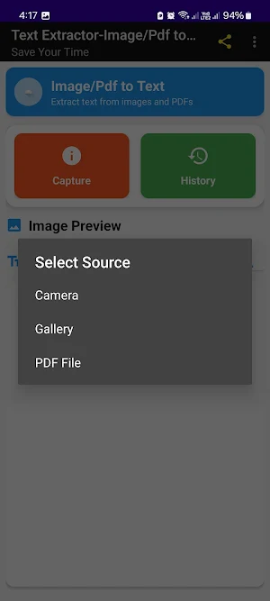 Text Extractor:Img/Pdf to Text Screenshot 1