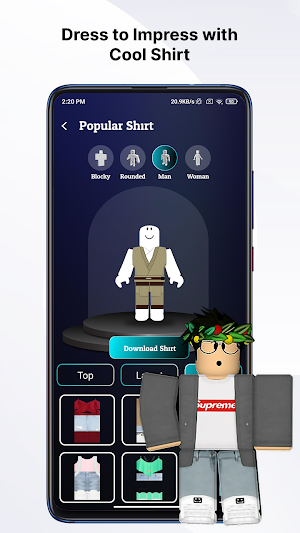 Rbx Clothes Maker: Skin Editor Screenshot 3