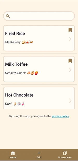 Recipe Notebook Screenshot 2