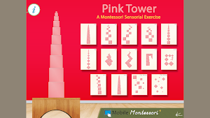 Montessori Pink Tower - Pre-Math Exercises Screenshot 0