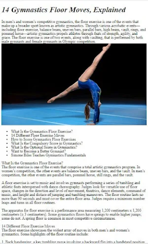 How to Do Floor Gymnastics Screenshot 0