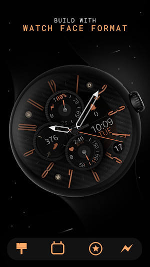 Carbon v9 hybrid watch face Screenshot 0
