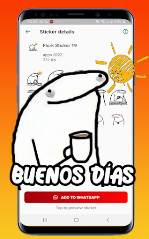 Wasticker  FLORK para whatsapp Screenshot 0