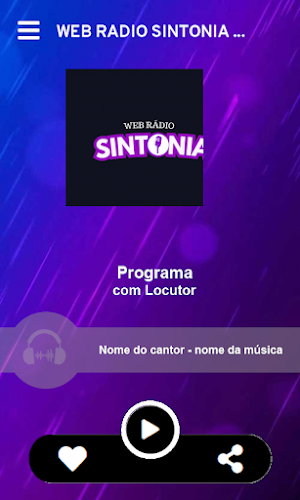 Web Rádio Sintonia Screenshot 1