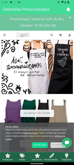 Delantales Personalizados Screenshot 0