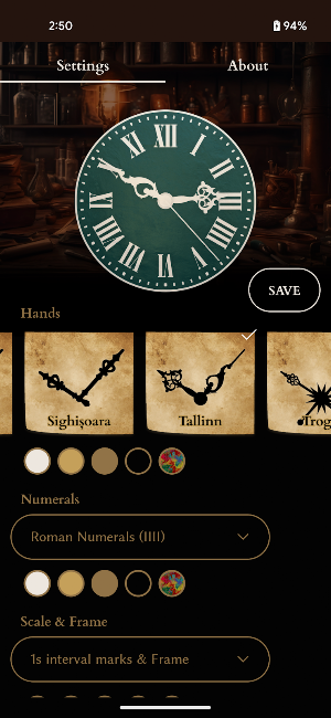 Antique Clock Widget Screenshot 0