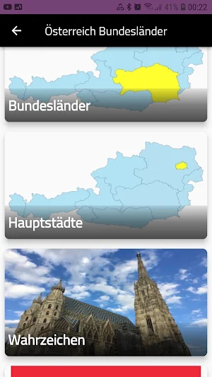 Österreich Bundesländer Quiz Screenshot 0