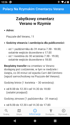 Polskie groby | Verano, Rzym Screenshot 3