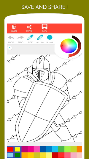 Brave Knight Coloring Book Screenshot 1