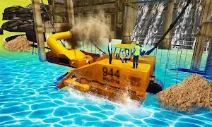 Mountain River Bridge Construction Road Builder Screenshot 1