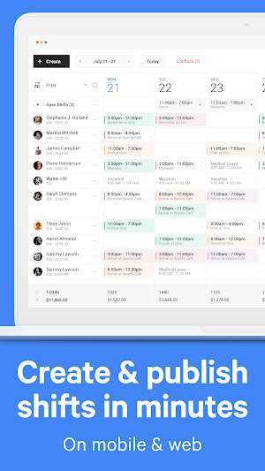 Rosteroo - Employee Scheduling Screenshot 1
