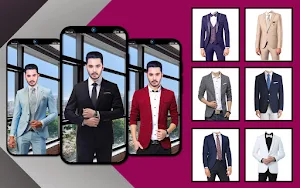 Man blazer casual office suit Screenshot 0
