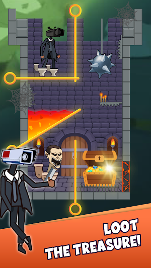 Toilet Monster Pull Pin Puzzle Screenshot 1