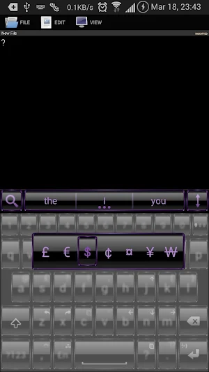 AI Keyboard Theme Frame Purpl Screenshot 3