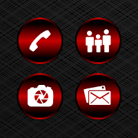 Delight Red Icons