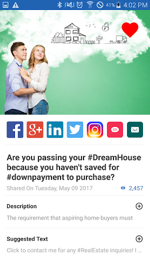 AgentSocial - Contents for Real Estate Agents Screenshot 3