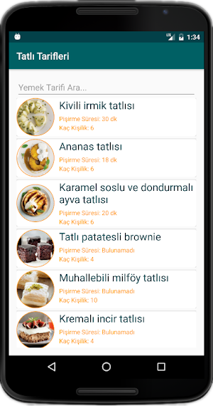 İnternetsiz Tatlı Tarifleri Screenshot 1