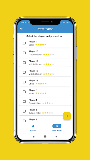 VolleyMatch: Team Draw & Score Screenshot 3