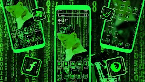 Green Tech Robot Theme Screenshot 3