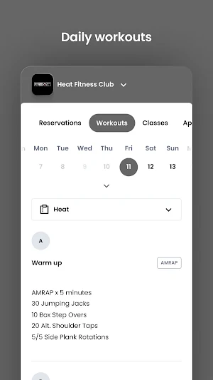 Heat Fitness Club Screenshot 3