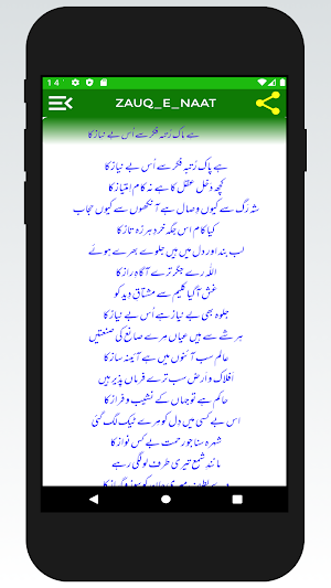 Zauq e Naat | Zoq E Naat Urdu Lyrics | Hasan Raza Screenshot 3