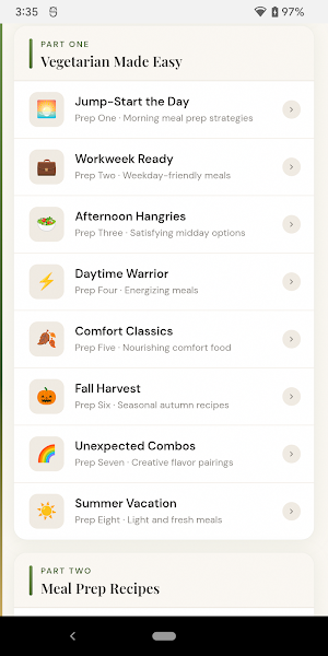 Vegetarian Meal Prep Screenshot 2
