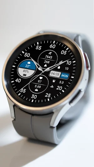 Business Grey Blue ZKin Watch Screenshot 2