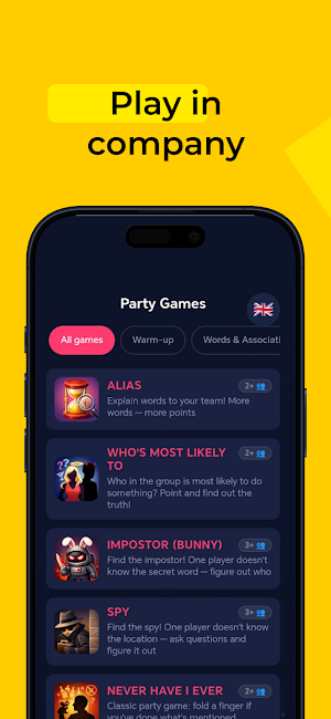 Gamemaster - partygames, quiz Screenshot 1