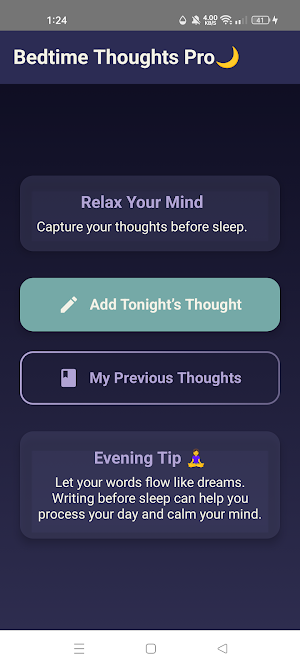 Bedtime Thoughts Pro Screenshot 0