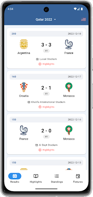 World Highlights - WC Soccer Screenshot 0
