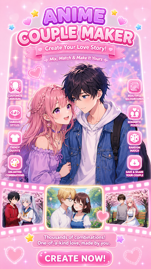 Anime Couple Maker: Dress Up Screenshot 1
