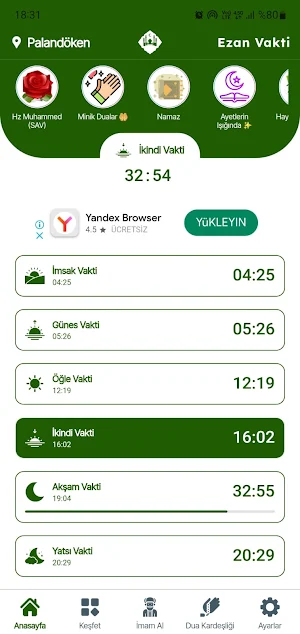 Ezan Vakti - Namaz Vakitleri Screenshot 0