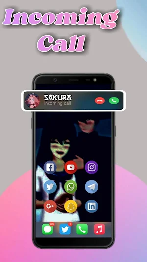 Sakura School Fake Video Call Screenshot 2