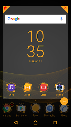 XPERIA ORANGE THEME Screenshot 3