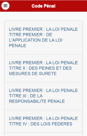 Code Pénal du Cameroun Screenshot 0