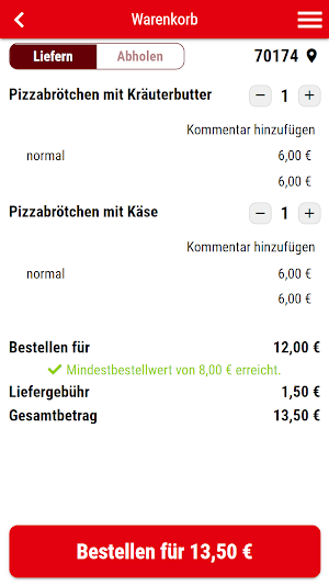Super Pizza Service Screenshot 1