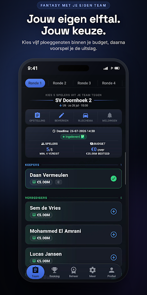 SquadPick: Fantasy Voetbal Screenshot 0