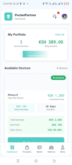 pocketpartner Screenshot 3
