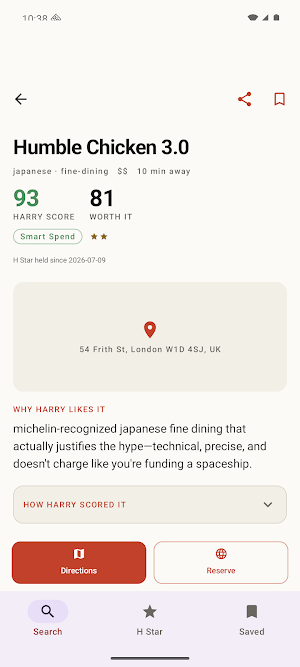 Harry Hungry: Where to Eat Screenshot 1