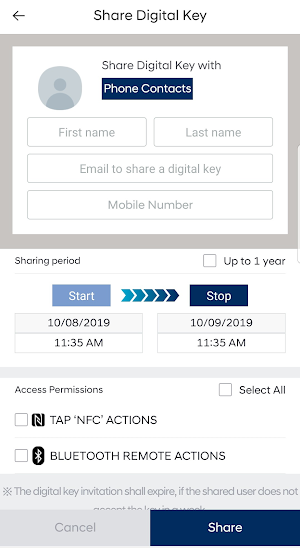 Hyundai Digital Key(for supported vehicles) Screenshot 2