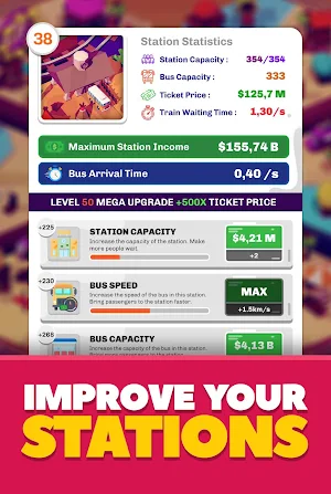 Idle Train Station Tycoon : Money Clicker Inc. Screenshot 3