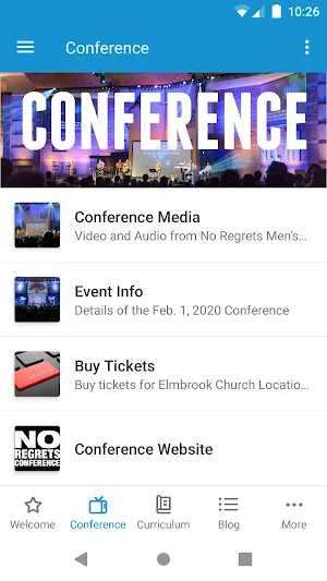 No Regrets Men's Ministries Screenshot 1
