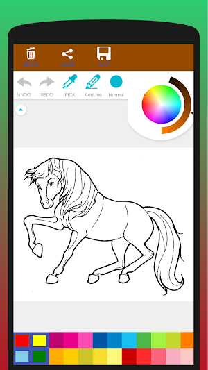 Horse Lovers Coloring Book Screenshot 3