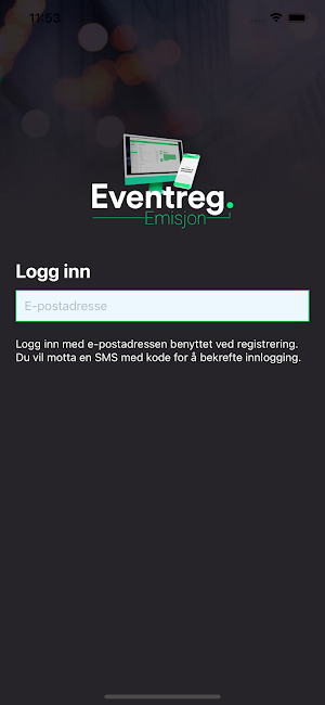 Eventreg Emisjon Screenshot 0